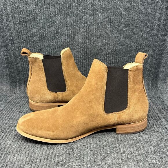 Shoe The Bear Chelsea Ankle Boots Suede Tan Beige Mens Size 46 / 13 US main image 5